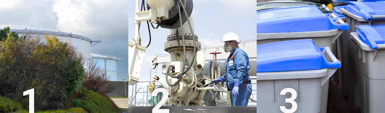 Réservoir à toit fixe avec écran flottant - Station de traitement des eaux - Bacs roulants